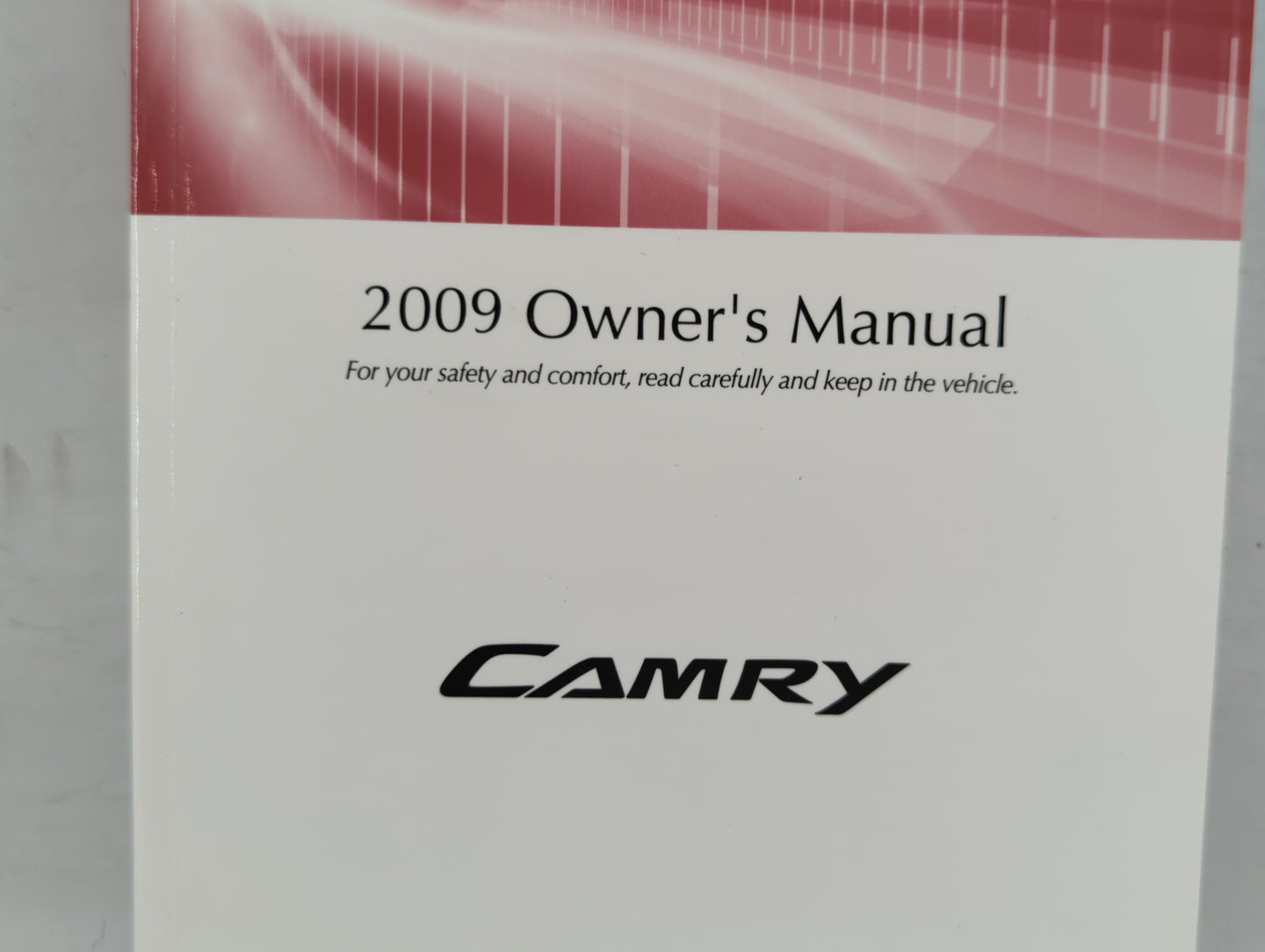 2009 Toyota Camry Owners Manual Book Guide OEM Used Auto Parts - Oemusedautoparts1.com