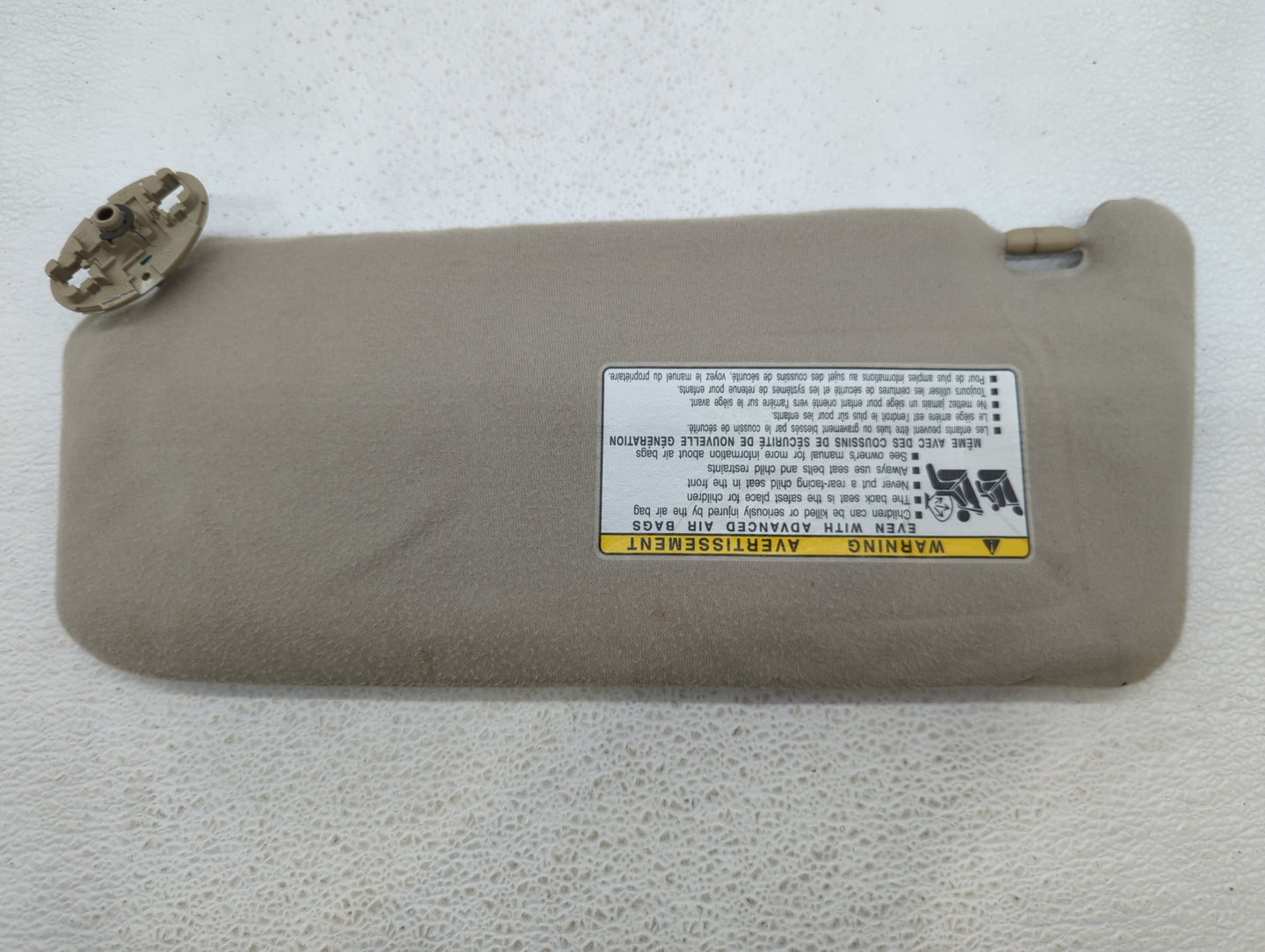 2007-2011 Toyota Camry Sun Visor Shade Replacement Passenger Right Mirror Fits Fits 2007 2008 2009 2010 2011 OEM Used Auto P