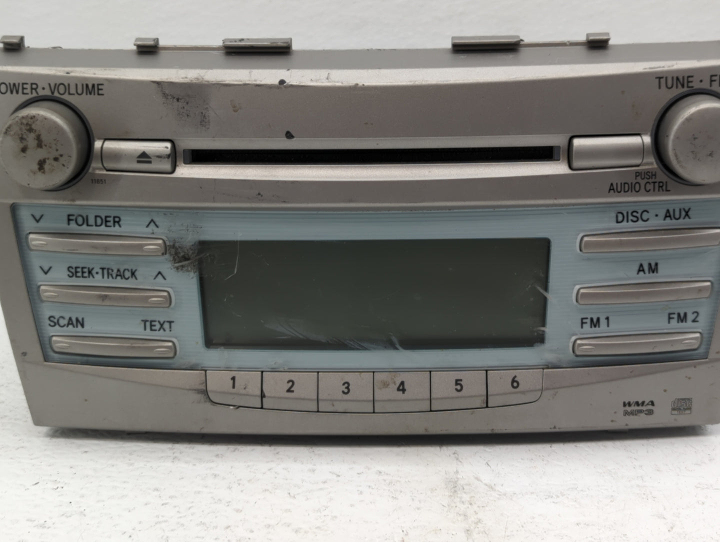 2007-2009 Toyota Camry Radio AM FM Cd Player Receiver Replacement P/N:86120-06182 Fits Fits 2007 2008 2009 OEM Used Auto Par