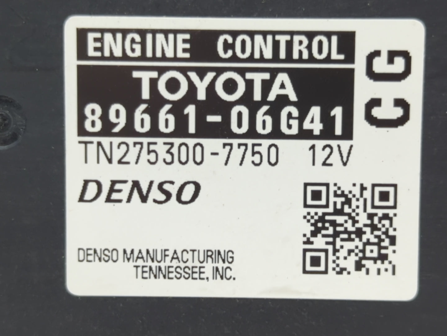2008-2009 Toyota Camry PCM Engine Control Computer ECU ECM PCU OEM P/N:89661-06G41 89661-06G40, 89661-06G11 Fits Fits 2008 2