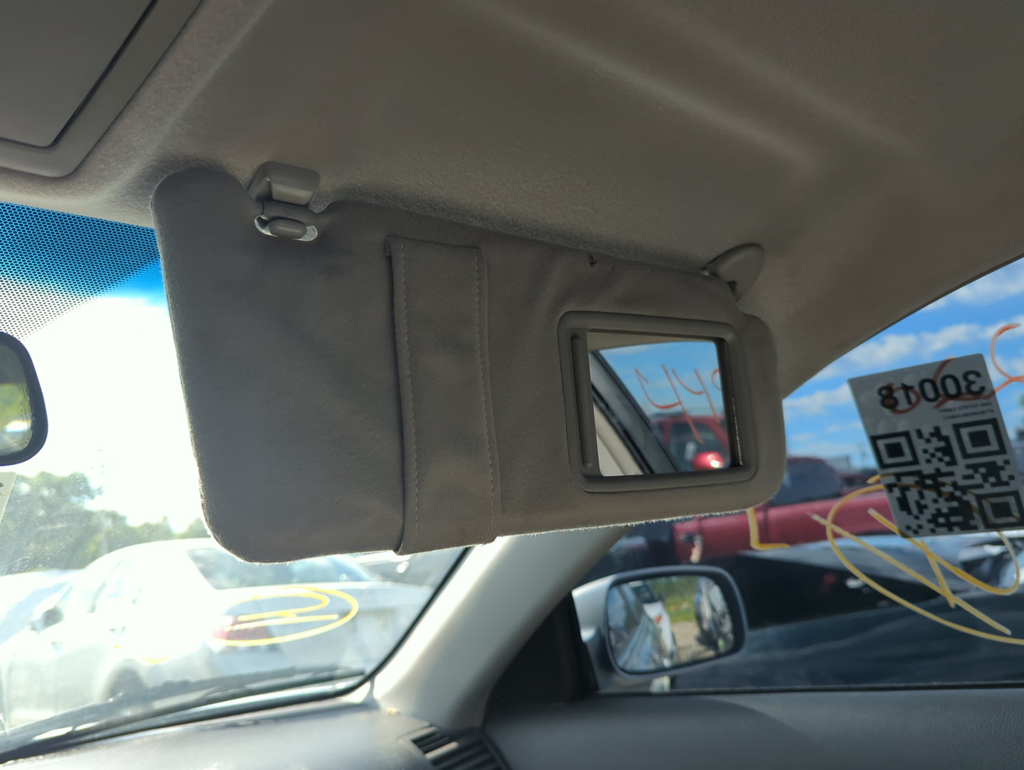 2007-2011 Toyota Camry Sun Visor Shade Replacement Passenger Right Mirror Fits Fits 2007 2008 2009 2010 2011 OEM Used Auto P