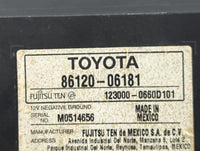 2007-2009 Toyota Camry Am Fm Cd Player Radio Receiver - Oemusedautoparts1.com