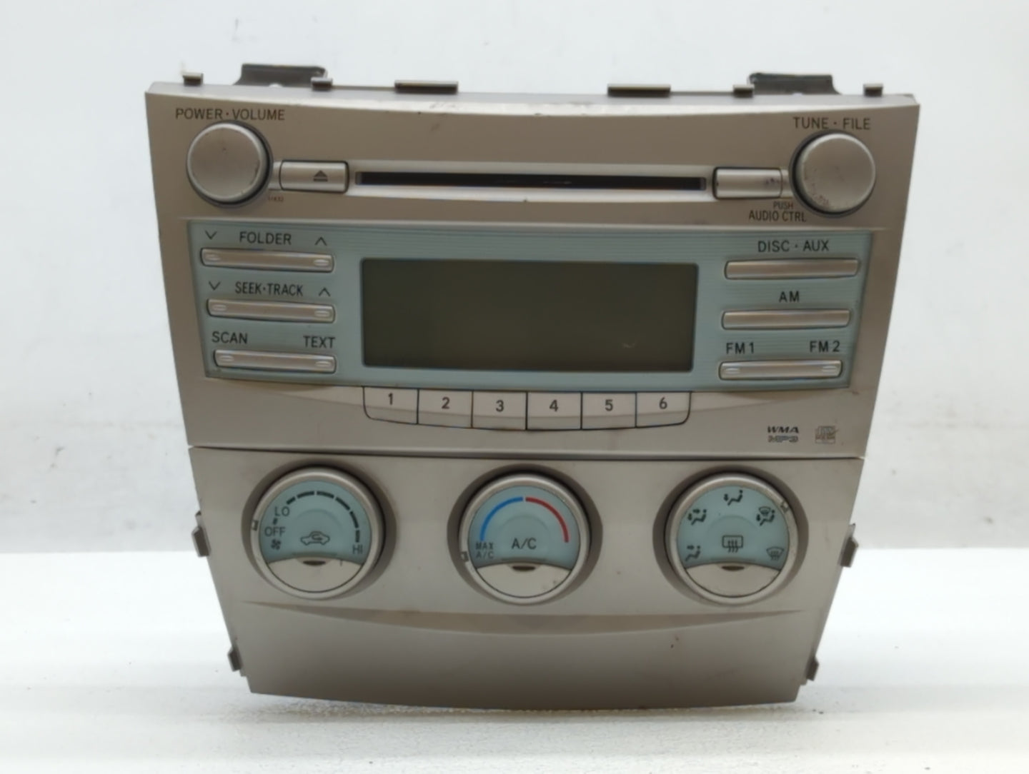 2009 Toyota Camry Radio AM FM Cd Player Receiver Replacement P/N:86120-06181 86120-06182 Fits OEM Used Auto Parts - Oemuseda