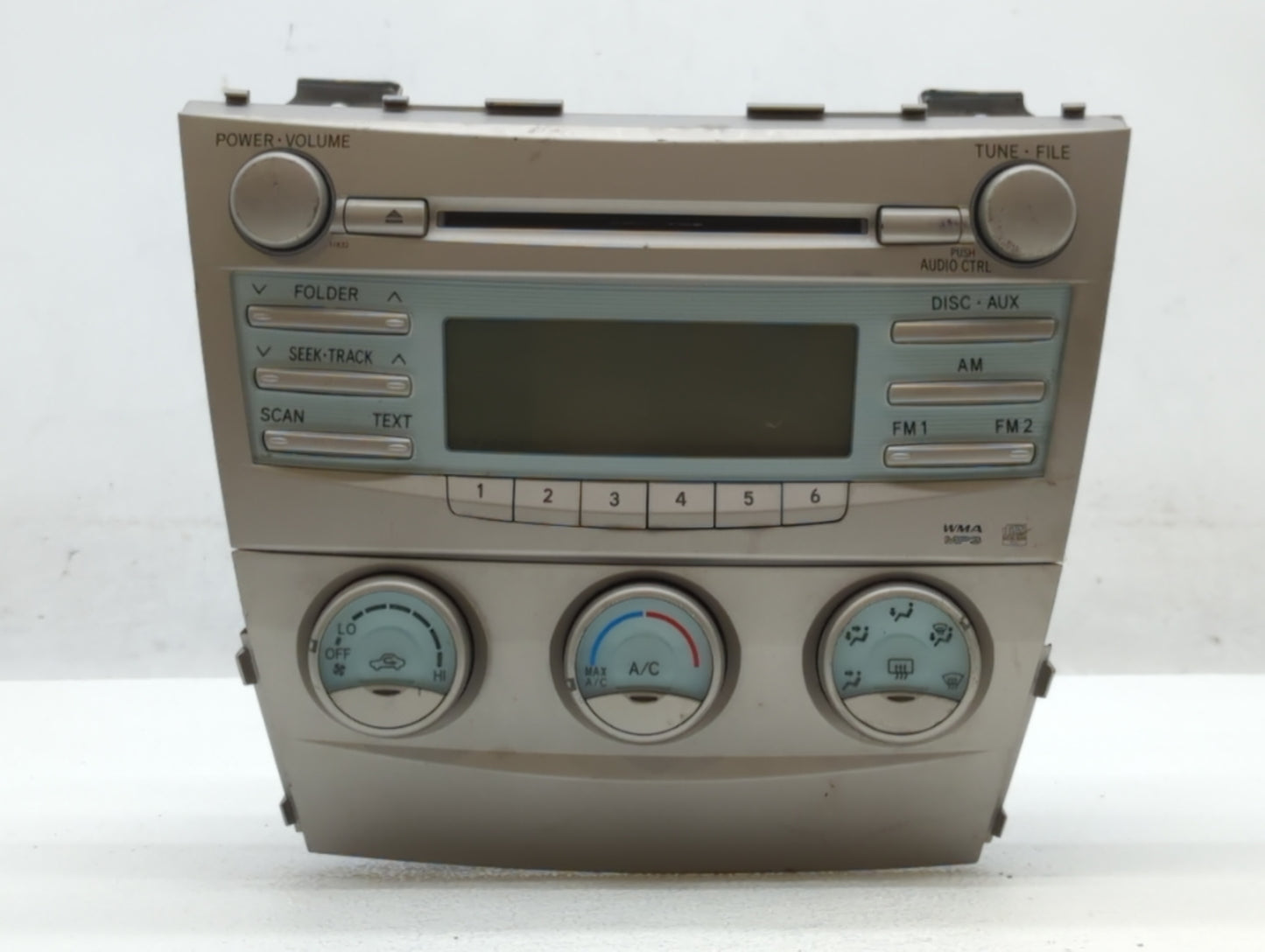 2009 Toyota Camry Radio AM FM Cd Player Receiver Replacement P/N:86120-06181 86120-06182 Fits OEM Used Auto Parts - Oemuseda