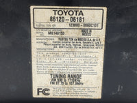 2009 Toyota Camry Radio AM FM Cd Player Receiver Replacement P/N:86120-06181 86120-06182 Fits OEM Used Auto Parts - Oemuseda