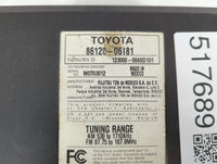 2007-2009 Toyota Camry Am Fm Cd Player Radio Receiver - Oemusedautoparts1.com
