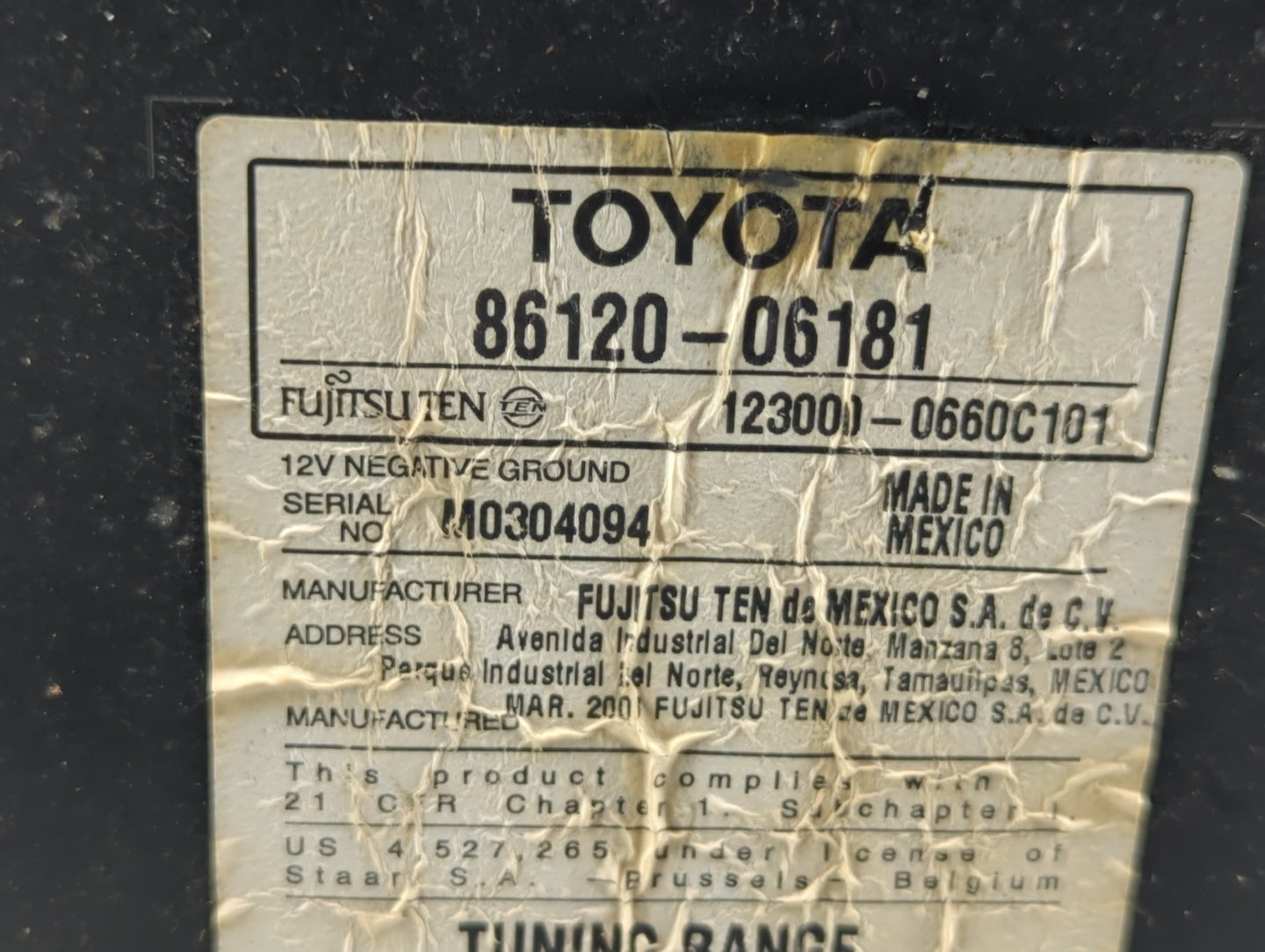 2007-2009 Toyota Camry Undefined 530287 - Oemusedautoparts1.com