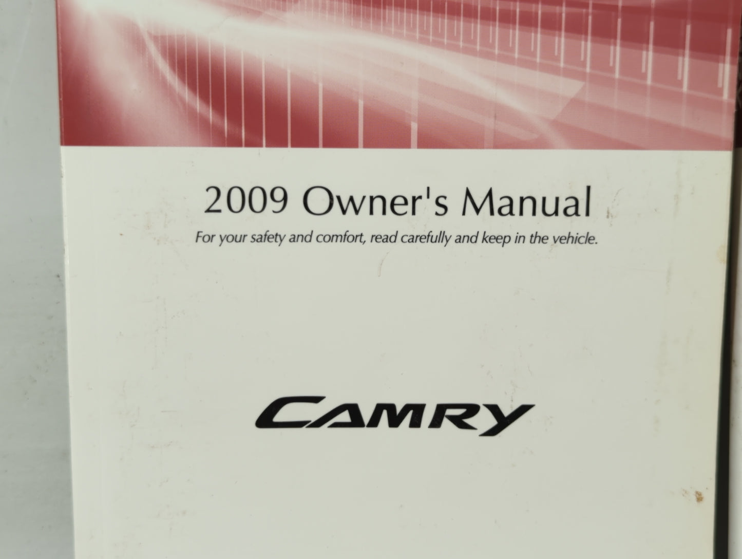2009 Toyota Camry Owners Manual Book Guide OEM Used Auto Parts - Oemusedautoparts1.com
