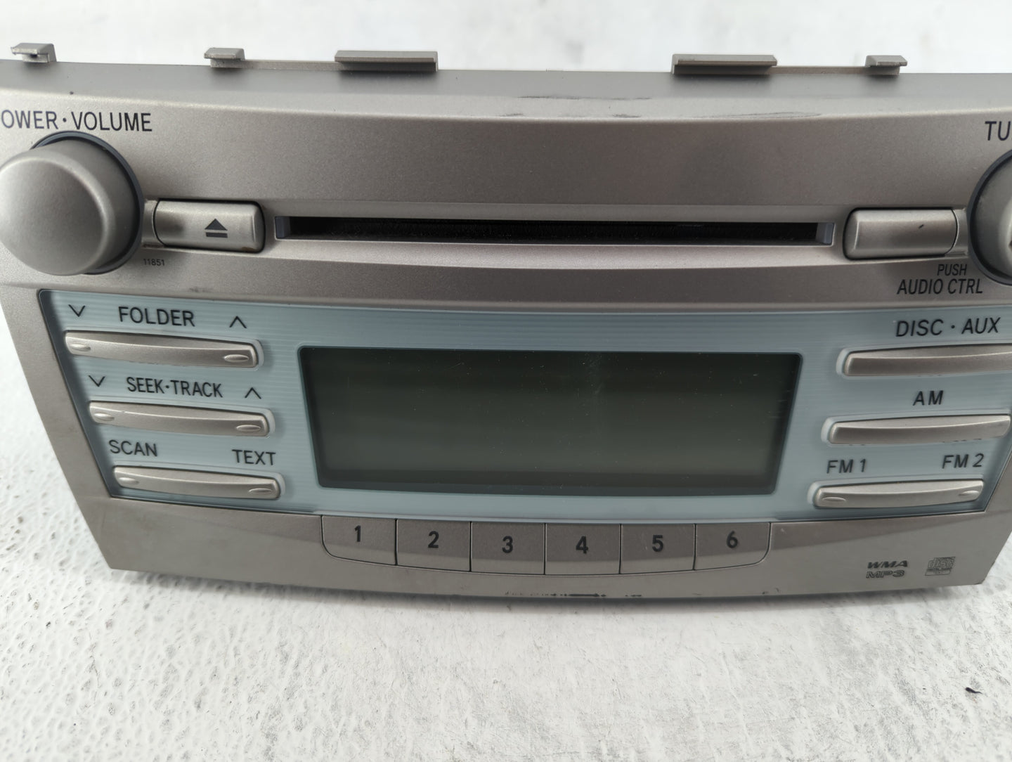 2007-2009 Toyota Camry Radio AM FM Cd Player Receiver Replacement P/N:123000-06610101 86120-06182 Fits Fits 2007 2008 2009 O