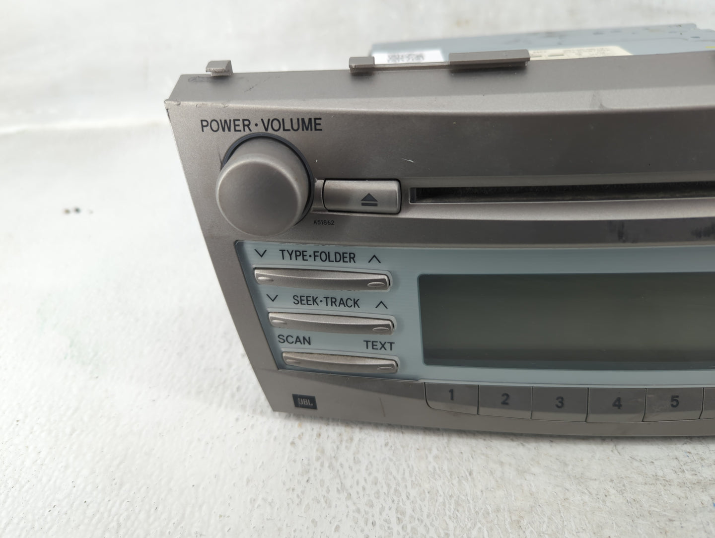 2007-2009 Toyota Camry Am Fm Cd Player Radio Receiver - Oemusedautoparts1.com
