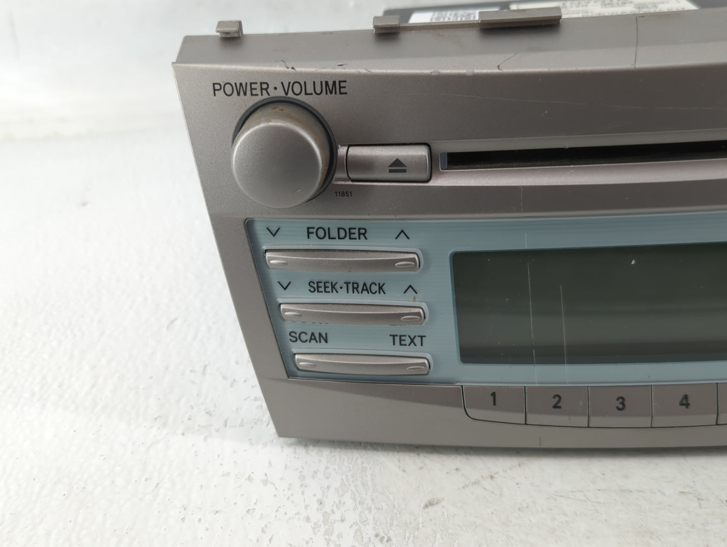 2007-2009 Toyota Camry Radio AM FM Cd Player Receiver Replacement P/N:86120-06182 Fits Fits 2007 2008 2009 OEM Used Auto Par