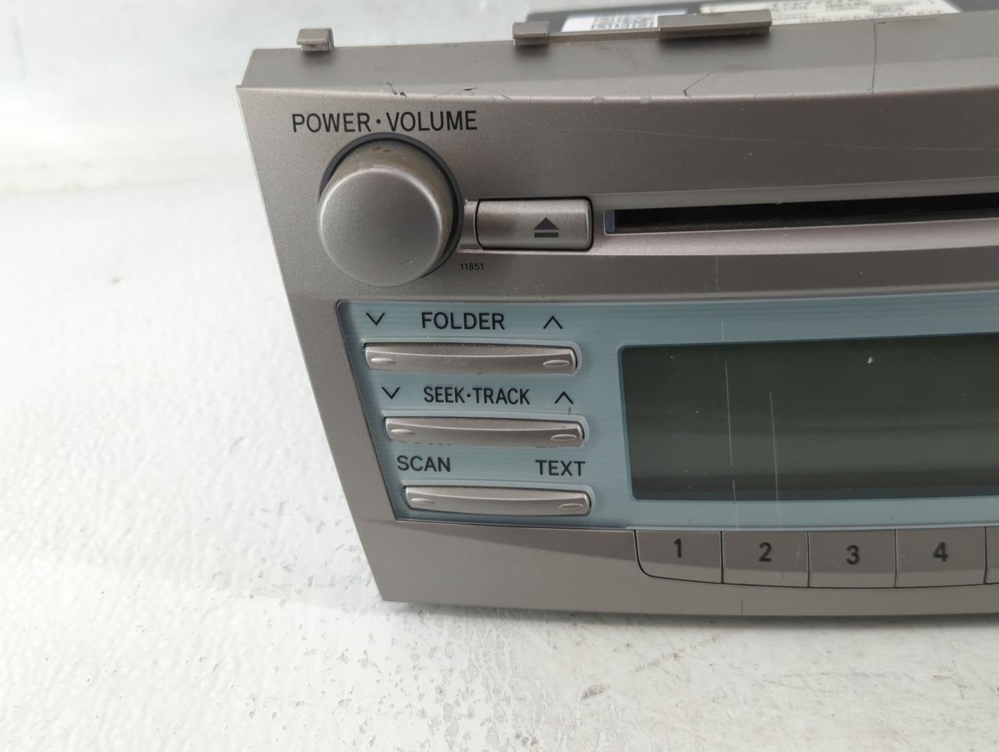 2007-2009 Toyota Camry Radio AM FM Cd Player Receiver Replacement P/N:86120-06182 Fits Fits 2007 2008 2009 OEM Used Auto Par