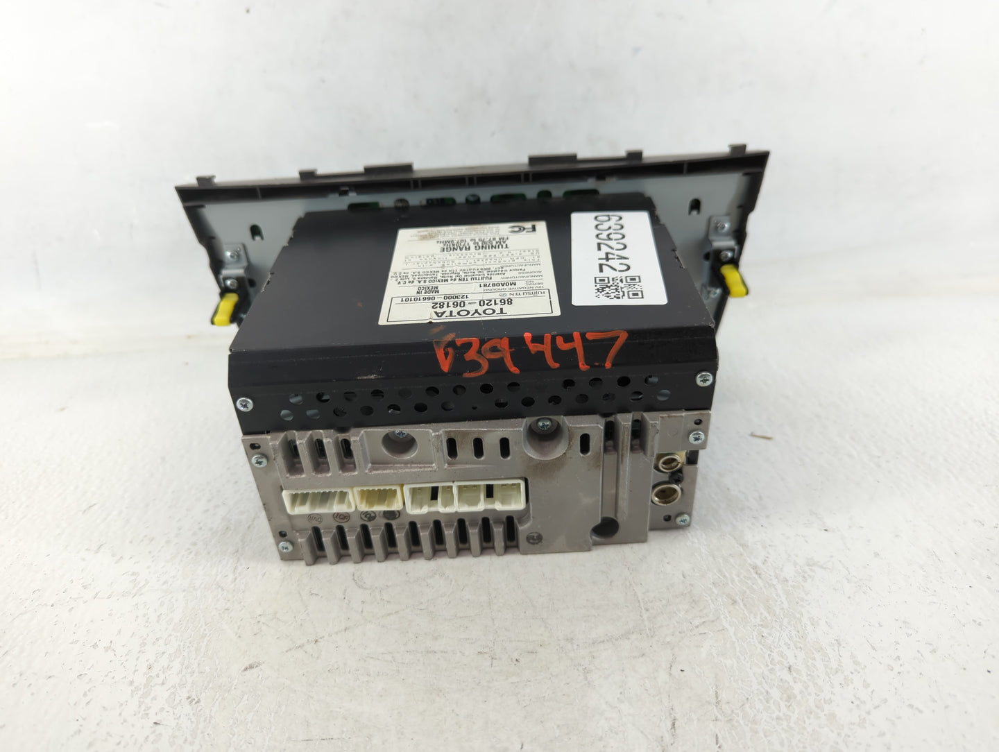 2007-2009 Toyota Camry Radio AM FM Cd Player Receiver Replacement P/N:86120-06182 Fits Fits 2007 2008 2009 OEM Used Auto Par