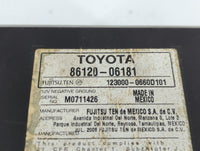 2007-2009 Toyota Camry Radio AM FM Cd Player Receiver Replacement P/N:86120-06181 Fits Fits 2007 2008 2009 OEM Used Auto Par