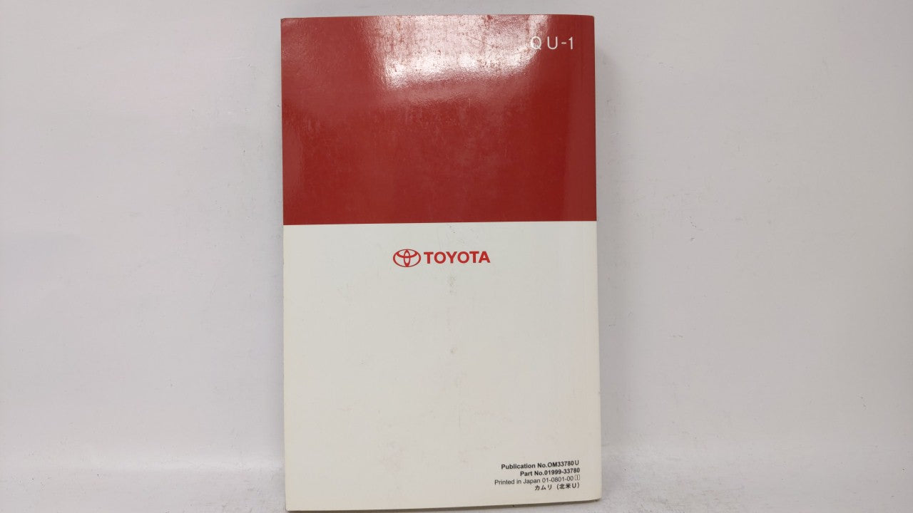 2009 Toyota Camry Owners Manual Book Guide OEM Used Auto Parts - Oemusedautoparts1.com