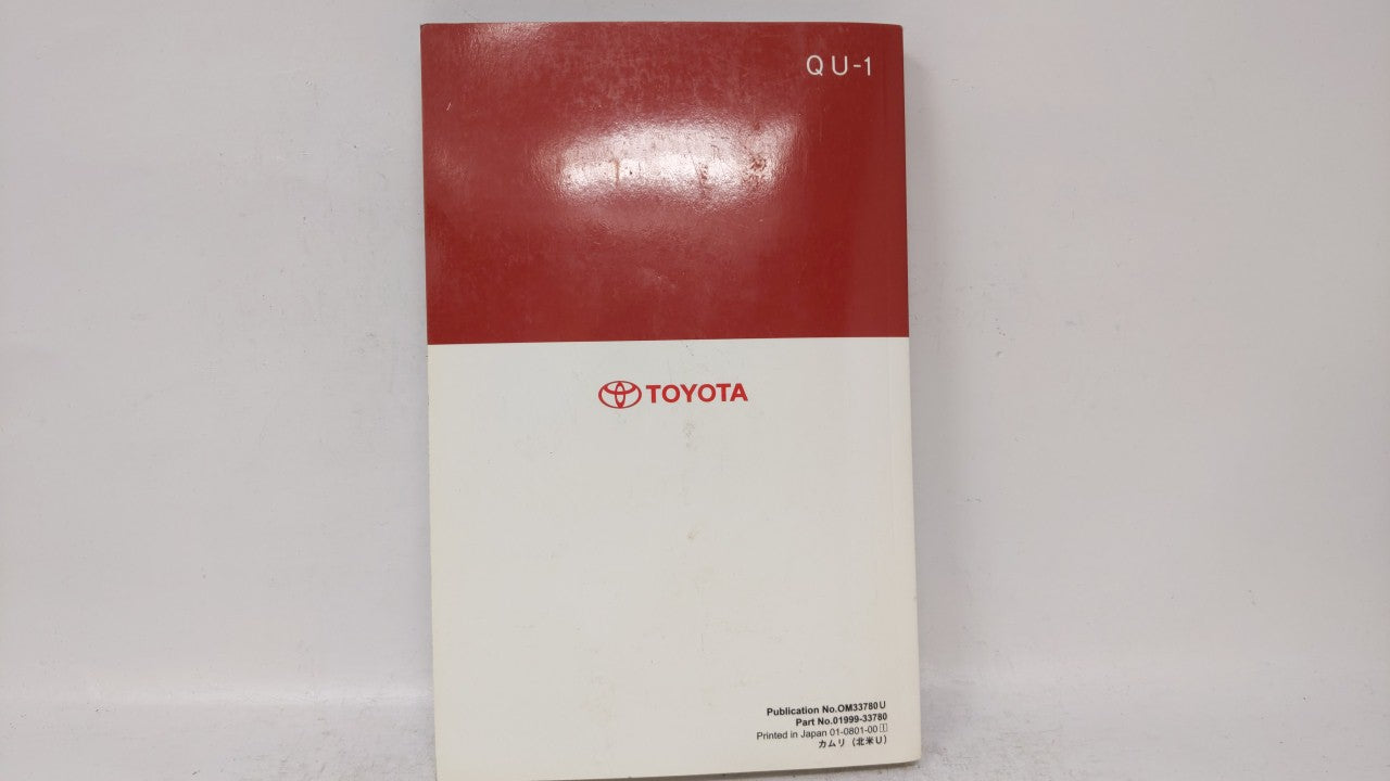 2009 Toyota Camry Owners Manual Book Guide OEM Used Auto Parts - Oemusedautoparts1.com