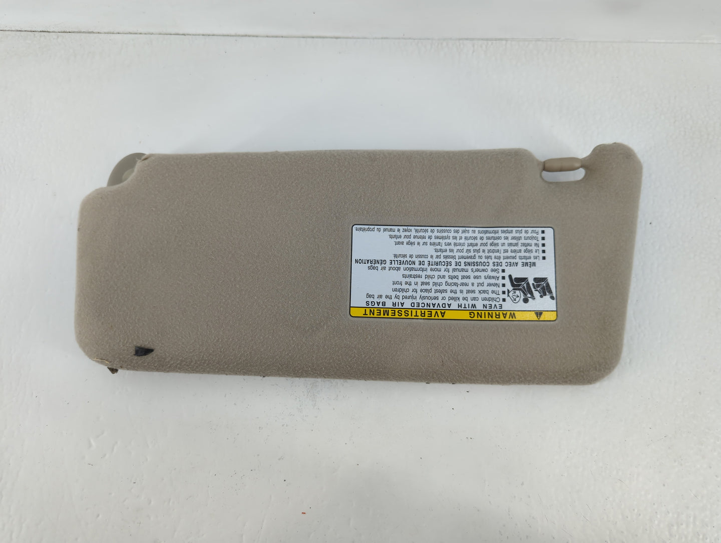 2007-2011 Toyota Camry Sun Visor Shade Replacement Passenger Right Mirror Fits Fits 2007 2008 2009 2010 2011 OEM Used Auto P