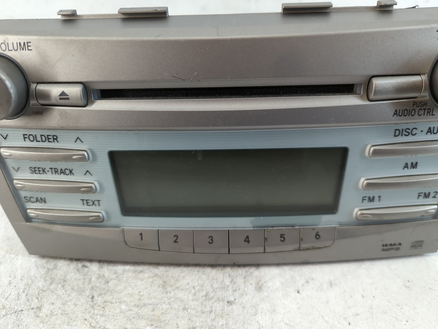2007-2009 Toyota Camry Radio AM FM Cd Player Receiver Replacement P/N:86120-06181 Fits Fits 2007 2008 2009 OEM Used Auto Par