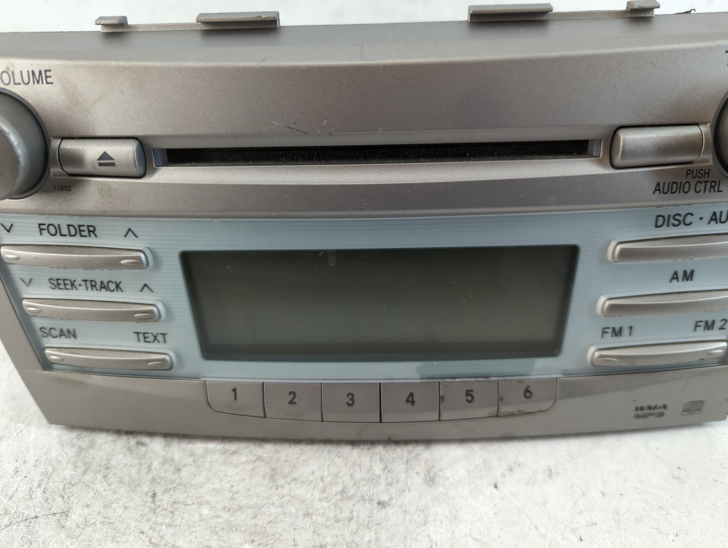 2007-2009 Toyota Camry Radio AM FM Cd Player Receiver Replacement P/N:86120-06181 Fits Fits 2007 2008 2009 OEM Used Auto Par