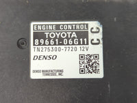 2008-2009 Toyota Camry PCM Engine Control Computer ECU ECM PCU OEM P/N:89661-06G11 Fits Fits 2008 2009 OEM Used Auto Parts -