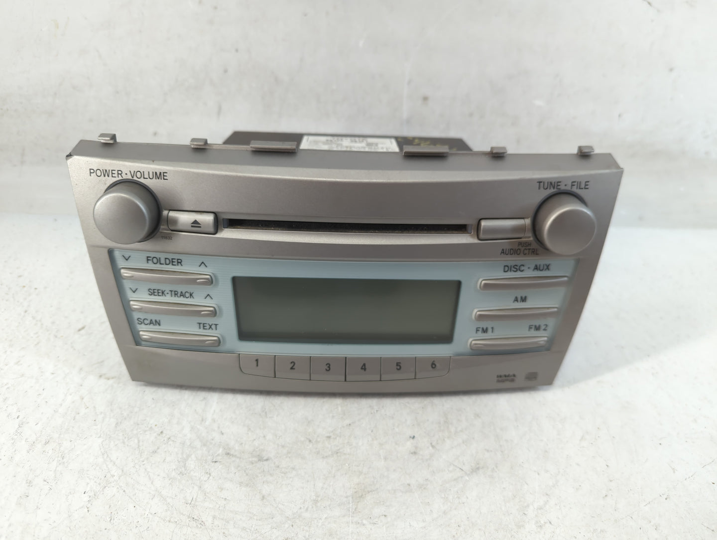 2007-2009 Toyota Camry Radio AM FM Cd Player Receiver Replacement P/N:86120-06181 Fits Fits 2007 2008 2009 OEM Used Auto Par