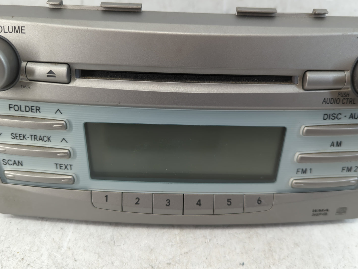2007-2009 Toyota Camry Radio AM FM Cd Player Receiver Replacement P/N:86120-06181 Fits Fits 2007 2008 2009 OEM Used Auto Par