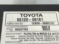 2007-2009 Toyota Camry Radio AM FM Cd Player Receiver Replacement P/N:86120-06181 Fits Fits 2007 2008 2009 OEM Used Auto Par