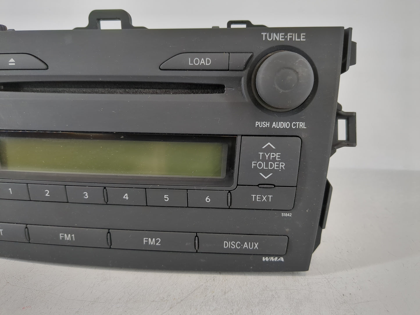2009 Toyota Corolla Radio AM FM Cd Player Receiver Replacement P/N:86120-12B40 Fits OEM Used Auto Parts - Oemusedautoparts1.