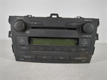 compare product 2009 Toyota Corolla Radio AM FM Cd Player Receiver Replacement P/N:86120-12B30 Fits OEM Used Auto Parts
