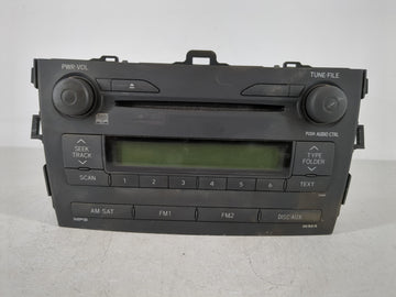 2009 Toyota Corolla Radio AM FM Cd Player Receiver Replacement P/N:86120-12B30 Fits OEM Used Auto Parts - Oemusedautoparts1.