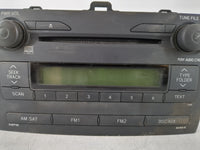 2009 Toyota Corolla Radio AM FM Cd Player Receiver Replacement P/N:86120-12B30 Fits OEM Used Auto Parts - Oemusedautoparts1.
