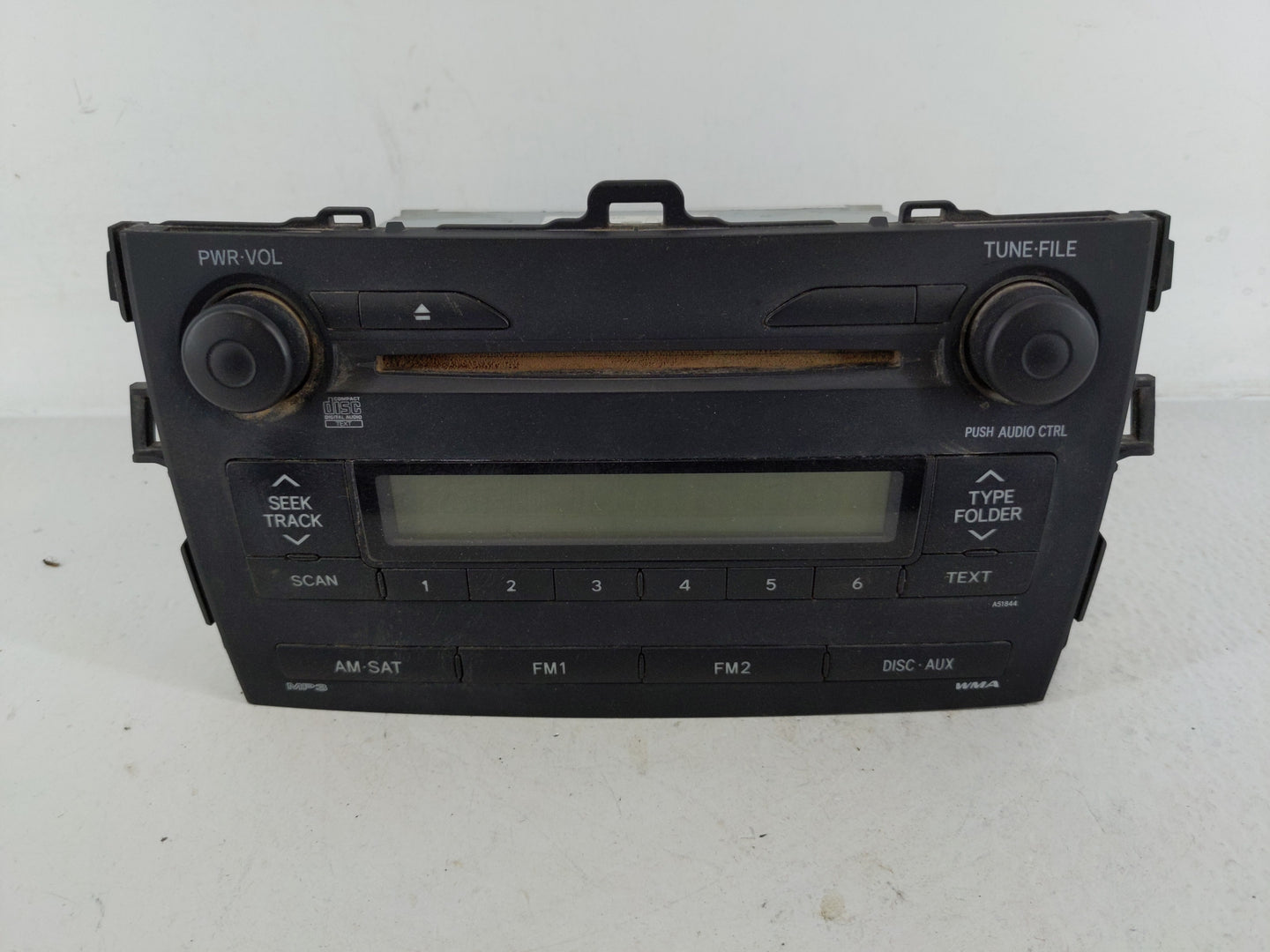 2009 Toyota Corolla Radio AM FM Cd Player Receiver Replacement P/N:86120-02750 Fits OEM Used Auto Parts - Oemusedautoparts1.