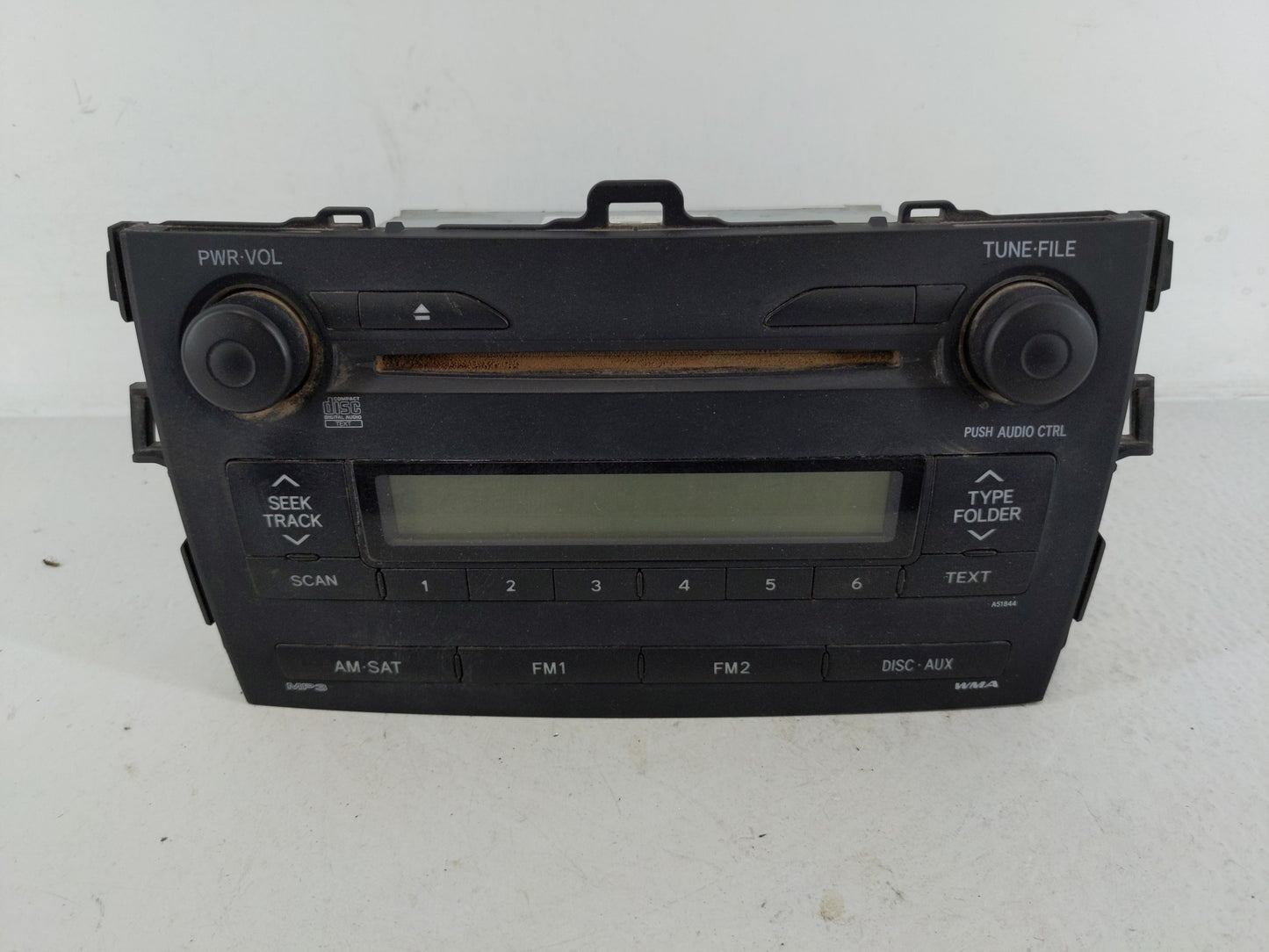 2009 Toyota Corolla Radio AM FM Cd Player Receiver Replacement P/N:86120-02750 Fits OEM Used Auto Parts - Oemusedautoparts1.