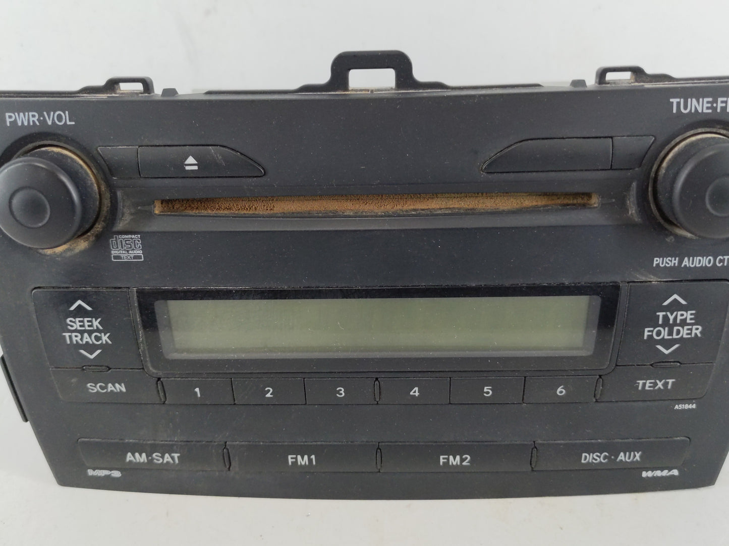 2009 Toyota Corolla Radio AM FM Cd Player Receiver Replacement P/N:86120-02750 Fits OEM Used Auto Parts - Oemusedautoparts1.