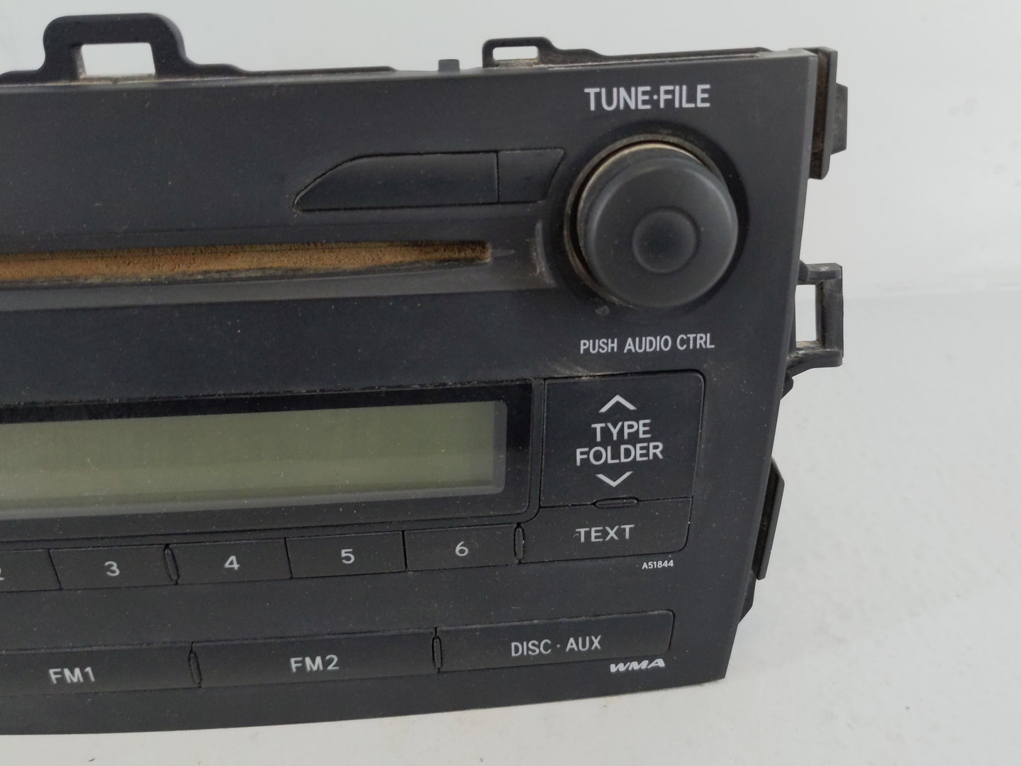 2009 Toyota Corolla Radio AM FM Cd Player Receiver Replacement P/N:86120-02750 Fits OEM Used Auto Parts - Oemusedautoparts1.