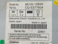 2009 Toyota Corolla Radio AM FM Cd Player Receiver Replacement P/N:86120-12B40 Fits OEM Used Auto Parts - Oemusedautoparts1.