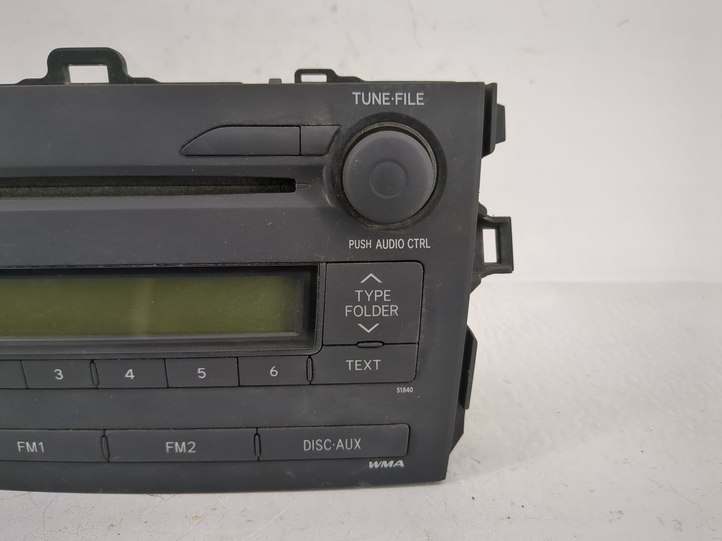 2009 Toyota Corolla Radio AM FM Cd Player Receiver Replacement P/N:86120-12B30 Fits OEM Used Auto Parts - Oemusedautoparts1.