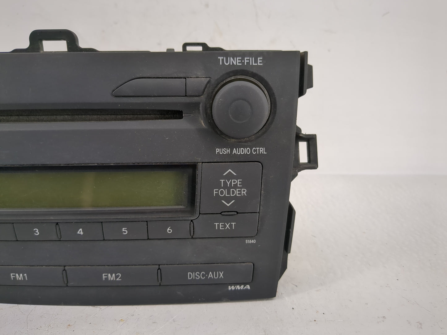 2009 Toyota Corolla Radio AM FM Cd Player Receiver Replacement P/N:86120-12B30 Fits OEM Used Auto Parts - Oemusedautoparts1.