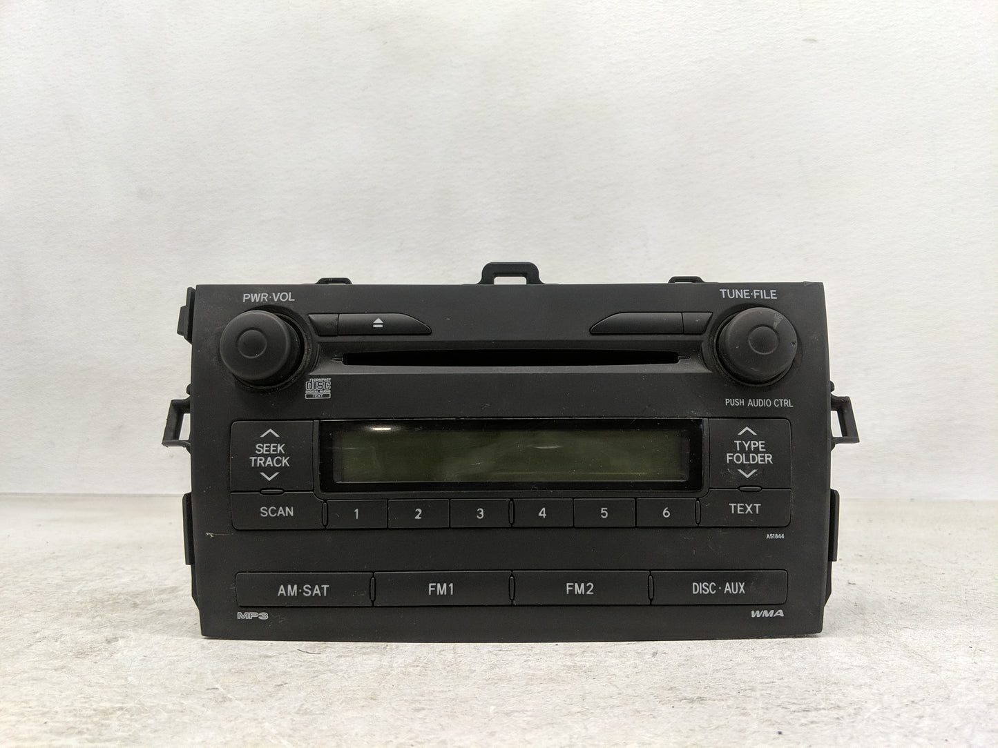 2009 Toyota Corolla Radio AM FM Cd Player Receiver Replacement P/N:86120-02750 Fits OEM Used Auto Parts - Oemusedautoparts1.