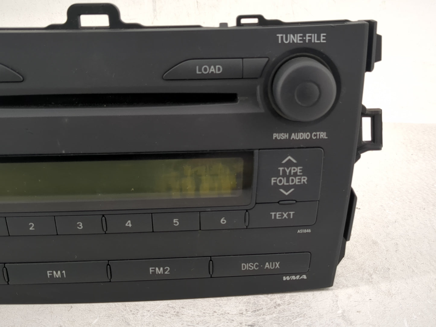 2009 Toyota Corolla Radio AM FM Cd Player Receiver Replacement P/N:86120-02770 Fits OEM Used Auto Parts - Oemusedautoparts1.