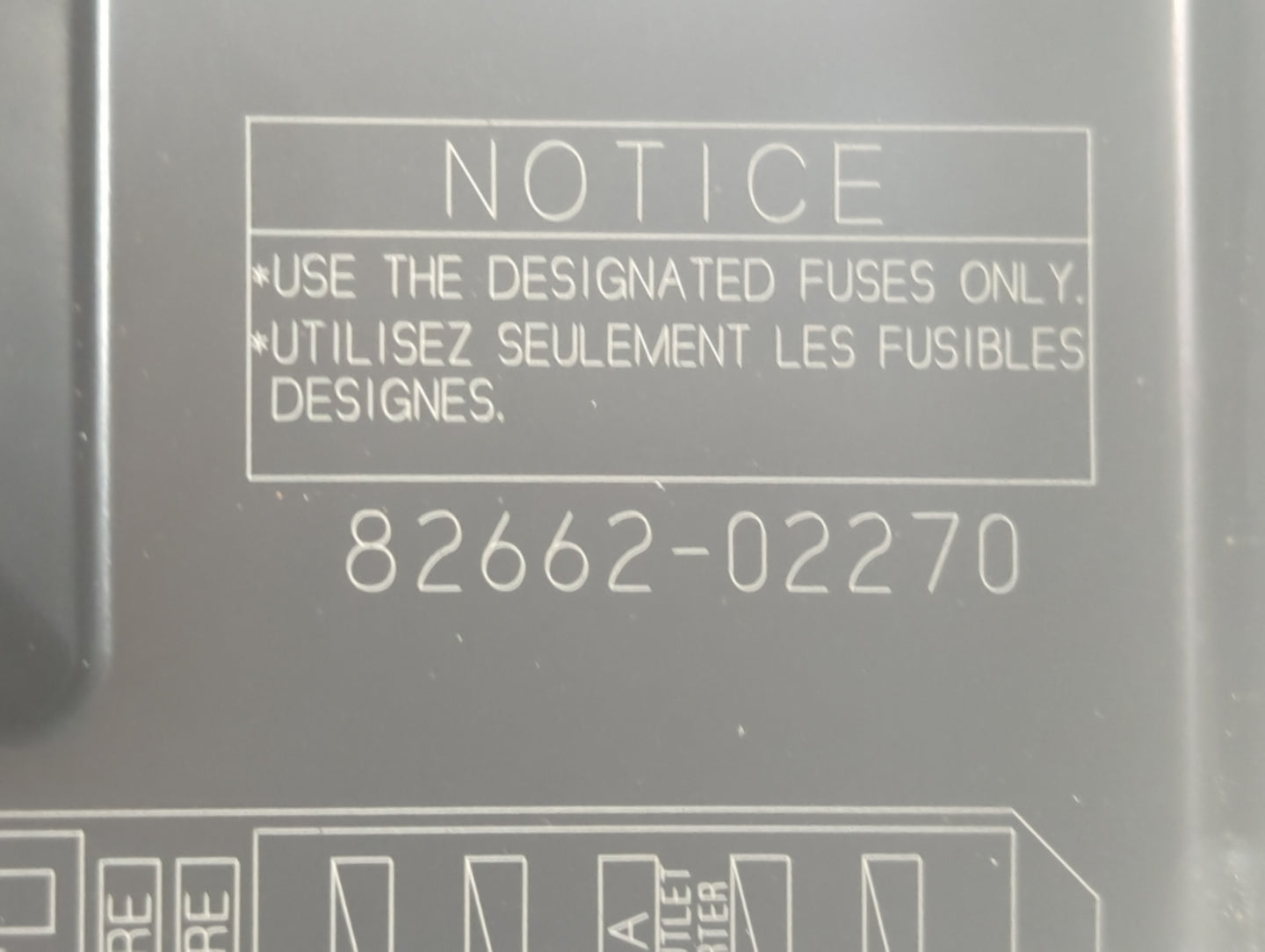 2009-2013 Toyota Corolla Fusebox Fuse Box Panel Relay Module P/N:82662-02270 Fits Fits 2009 2010 2011 2012 2013 2014 OEM Use