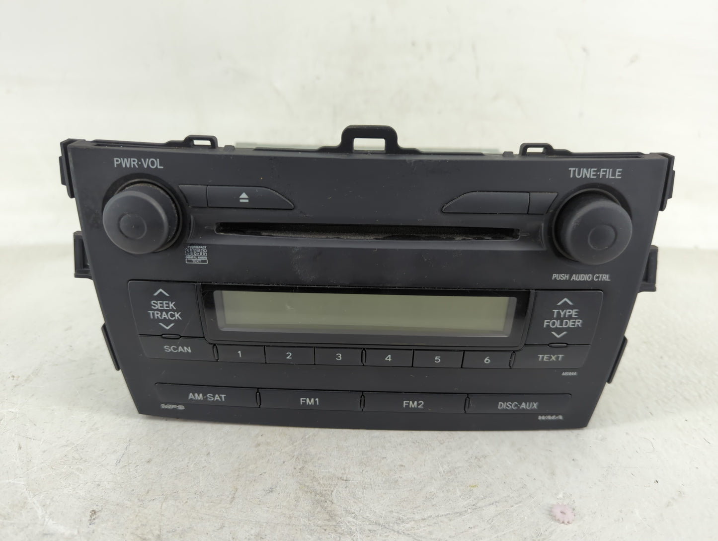 2009 Toyota Corolla Radio AM FM Cd Player Receiver Replacement P/N:86120-02750 Fits OEM Used Auto Parts - Oemusedautoparts1.
