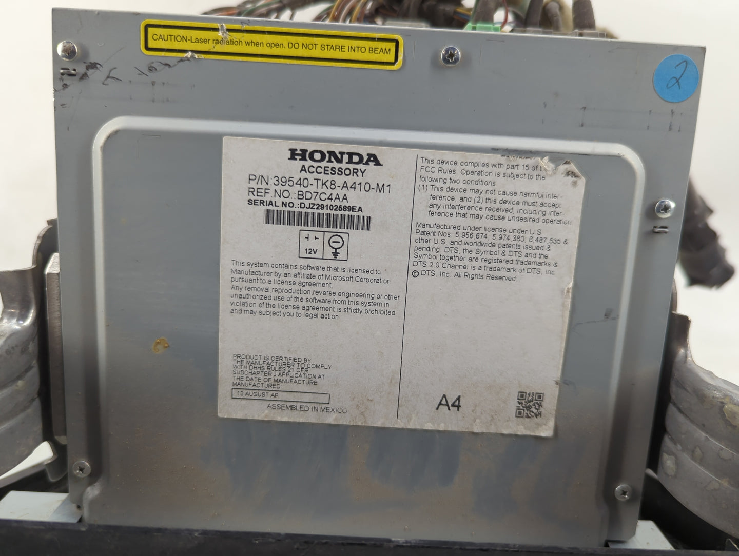 2009-2009 Toyota Corolla Information Display Screen - Oemusedautoparts1.com