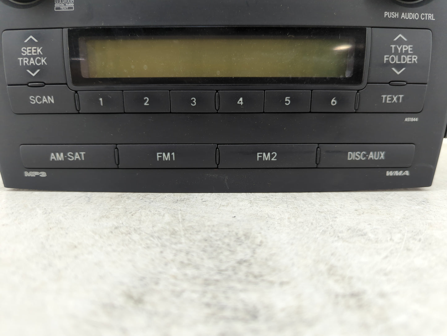 2009 Toyota Corolla Radio AM FM Cd Player Receiver Replacement P/N:86120-02750 Fits OEM Used Auto Parts - Oemusedautoparts1.