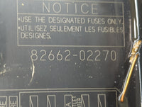2009-2013 Toyota Corolla Fusebox Fuse Box Panel Relay Module P/N:82662-02270 Fits Fits 2009 2010 2011 2012 2013 2014 OEM Use