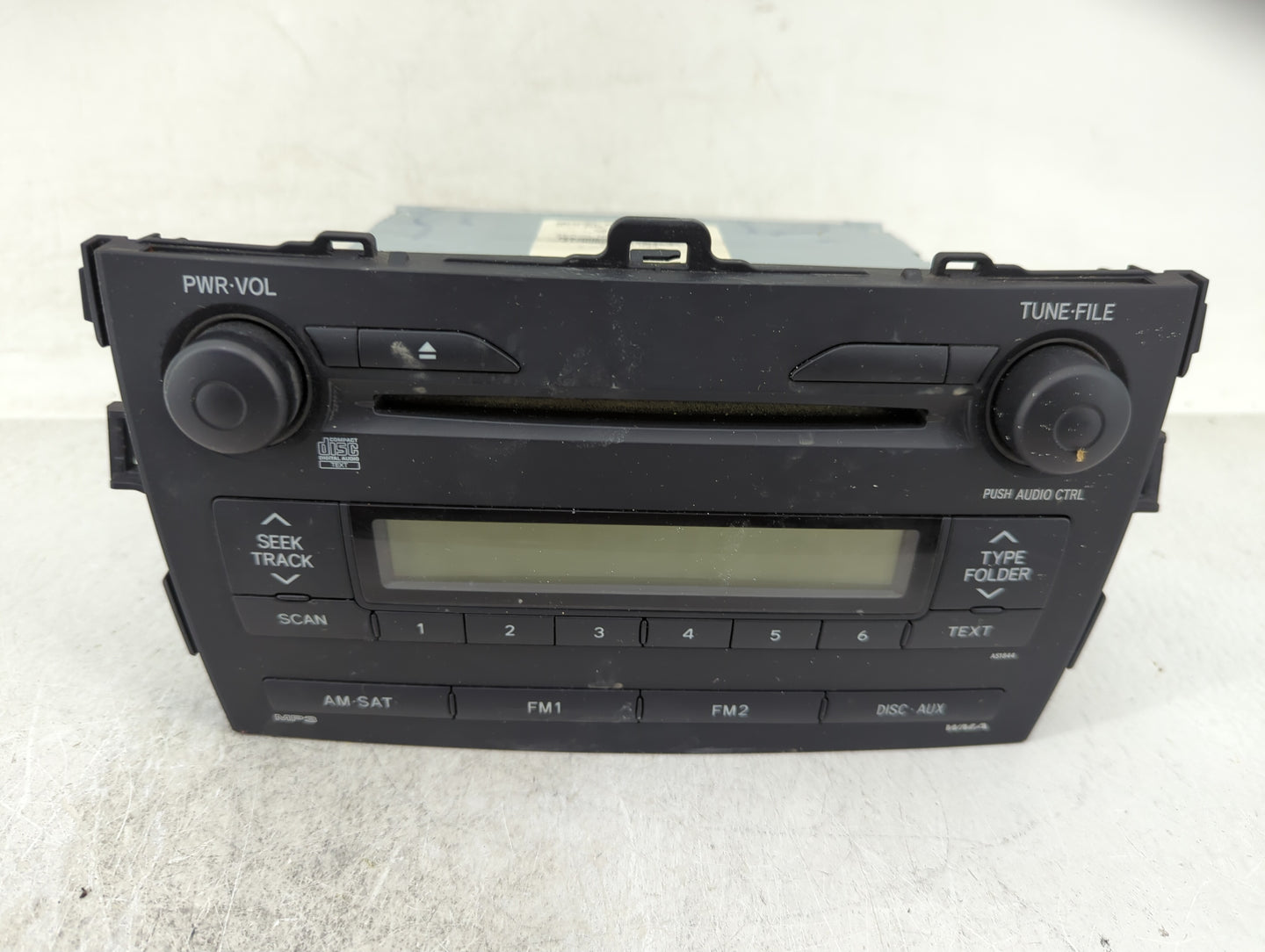 2009 Toyota Corolla Radio AM FM Cd Player Receiver Replacement P/N:55406-02090 Fits OEM Used Auto Parts - Oemusedautoparts1.