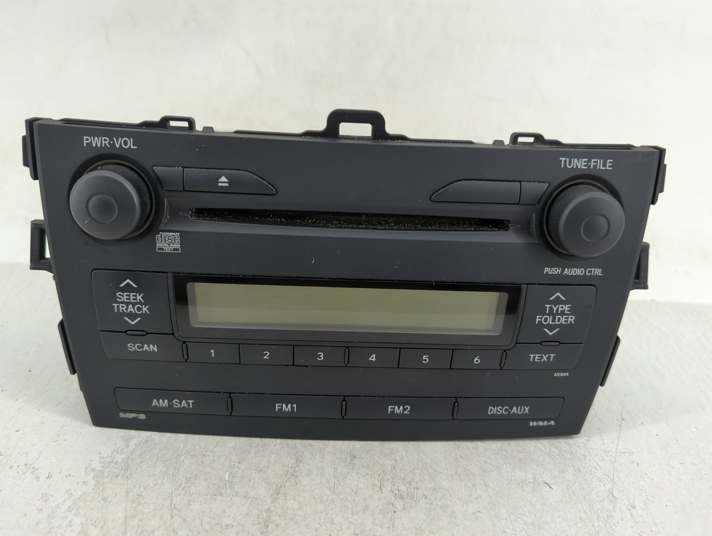 2009 Toyota Corolla Radio AM FM Cd Player Receiver Replacement P/N:86120-02750 Fits OEM Used Auto Parts - Oemusedautoparts1.