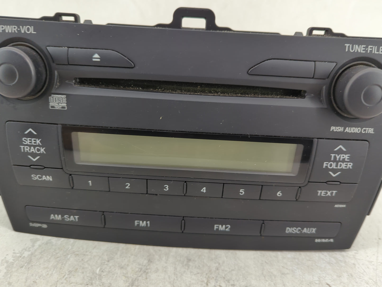 2009 Toyota Corolla Radio AM FM Cd Player Receiver Replacement P/N:86120-02750 Fits OEM Used Auto Parts - Oemusedautoparts1.