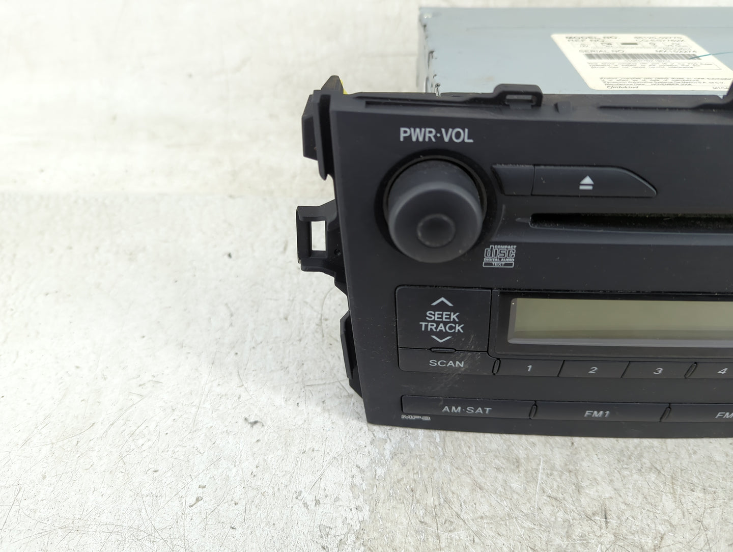 2009 Toyota Corolla Radio AM FM Cd Player Receiver Replacement P/N:86120-02770 Fits OEM Used Auto Parts - Oemusedautoparts1.