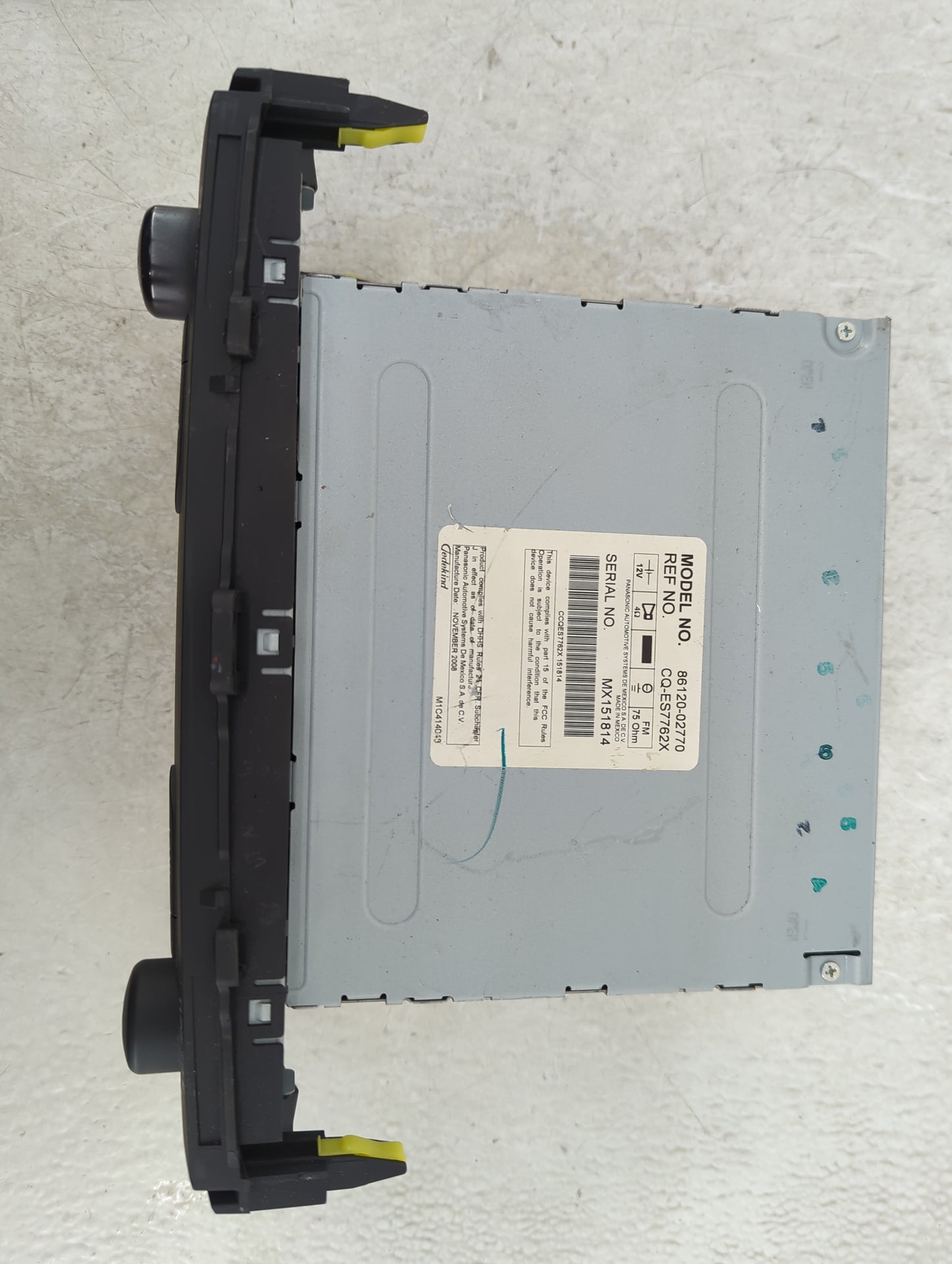 2009 Toyota Corolla Radio AM FM Cd Player Receiver Replacement P/N:86120-02770 Fits OEM Used Auto Parts - Oemusedautoparts1.